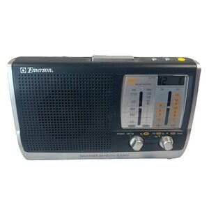 Emerson RP6251 Portable Weather AM/FM Radio Battery or Plug In - Works Read